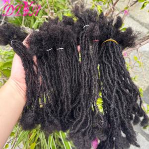 8-12인치 0.2cm 수제 인터록 익스텐션 시스터락스 100% 천연 인모 영구 마이크로 락스 익스텐션 부드러운 드레드락