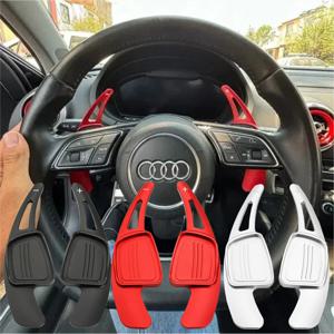 알루미늄 합금 스티어링 휠 패들 시프트 아우디 2017 2018 2019 S3 S5 SQ2 SQ5 TT A3 8V A4 A5 Q2 Q3 Q5 Q7용