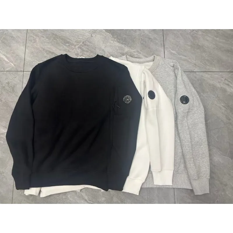 남녀 커플 스타일의 플리스 안감 지퍼 후드티, 안경용 둥근 렌즈 포함, 스트리트웨어 남성 의류 y2k