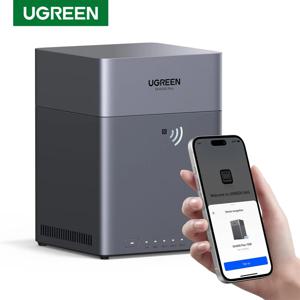 UGREEN NAS DH4300 플러스 4베이 데스크탑 NAS 최대 120TB 용량 지원 8GB LPDDR4X RAM 2.5GbE 4K 네트워크 스토리지