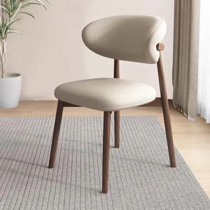 북유럽 단철 식탁 의자, 가정용 간단한 소프트 팩 의자, 호텔 식당 의자, 레저 등받이, 메이크업 의자