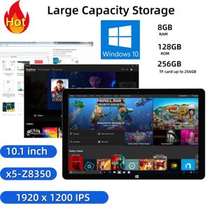 8GB RAM 128GB ROM 10.1인치 윈도우 10 태블릿 PC 64비트 인텔 아톰 x5-Z8350 1920 x 1200 IPS 듀얼 카메라 5000mAh