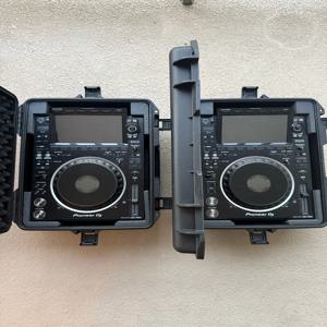 2개의 파이오니어 DJ CDJ-3000 번들 고해상도 프로-DJ 블랙 알파 세타 플레이어