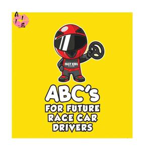 미래의 레이싱 드라이버를 위한 A11E-ABC 알파벳 책 (유아용 책, 어린이 책, 유아용 책)