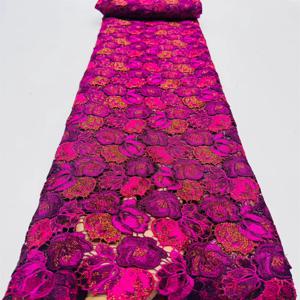 면 자수 아프리카 기퓌르 코드 레이스 전통 영감 의류 여성용 수용성 원단 특별한 날 착용