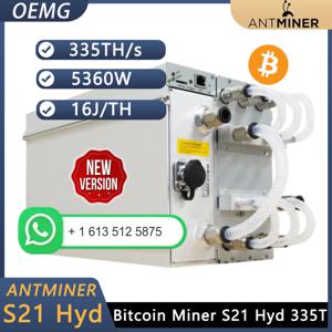 JY 최고 할인! 2개 구매 시 1개 무료 제공 새로운 Bitmain Antminer S21e Hyd 310T 5270W – 3상 380V ~ 415V |   엔들리스마이닝 ™️   PSU 포함.