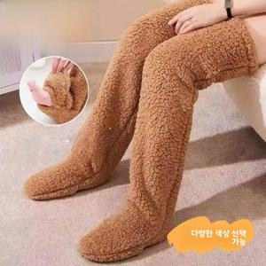 두꺼운 무릎 패드 롱 튜브 보온 보호 추운 날씨용 무릎 관절 보호대 겨울용 따뜻한 가정용 에어컨 룸 무릎 보호대