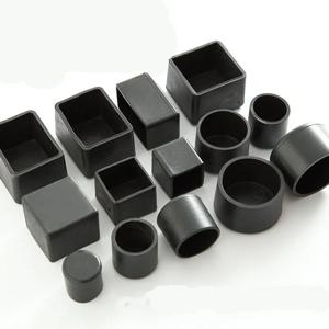 4pcs 사각형 실리콘 의자 다리 모자 미끄럼 방지 테이블 발 먼지 커버 양말 바닥 보호기 패드 파이프 플러그 가구 레벨링 피트