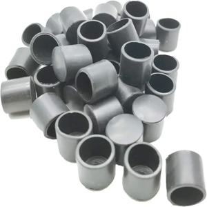 12PCS 12mm-63mm 둥근 모양 PVC 고무 커버 가구 발 테이블 의자 다리 엔드 캡 커버 팁 프로텍터 블랙