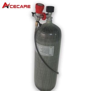Acecare-9L CE 300Bar 4500psi 탄소 섬유 실린더, 노멀 게이지 및 스쿠버 다이빙을 위한 필링 스테이션 포함