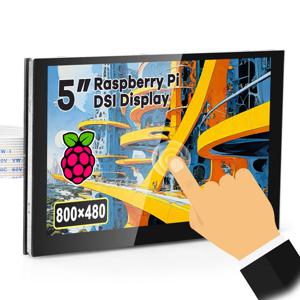 OSOYOO 5 인치 RPi5 DSI 용량 성 터치 스크린 LCD 디스플레이 모니터, Raspberry Pi 5 4 2 3 3B+