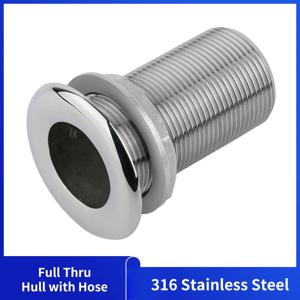 316 스테인레스 스틸 마린 스루 선체 배수 보트 하드웨어 피팅 액세서리 요트 용 물 배출구 보트 배수구