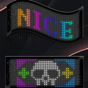 LED 광고 디스플레이 화면 메시지 스크롤링 사인 보드 초박형 유연한 광고 조명 상점 차량 디스플레이용