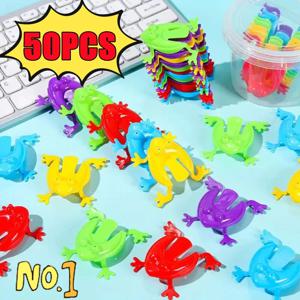 점프 개구리 바운스 피젯 장난감, 스트레스 해소 가족 게임, 어린이 생일 파티 장난감, 소년 선물, 2025, 50-5 개, 신제품