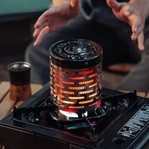 스테인레스 스틸 난방 커버 야외 캠핑 난방 난로 적외선 히터 캠핑 베이킹 스토브 카세트 베이킹 스토브