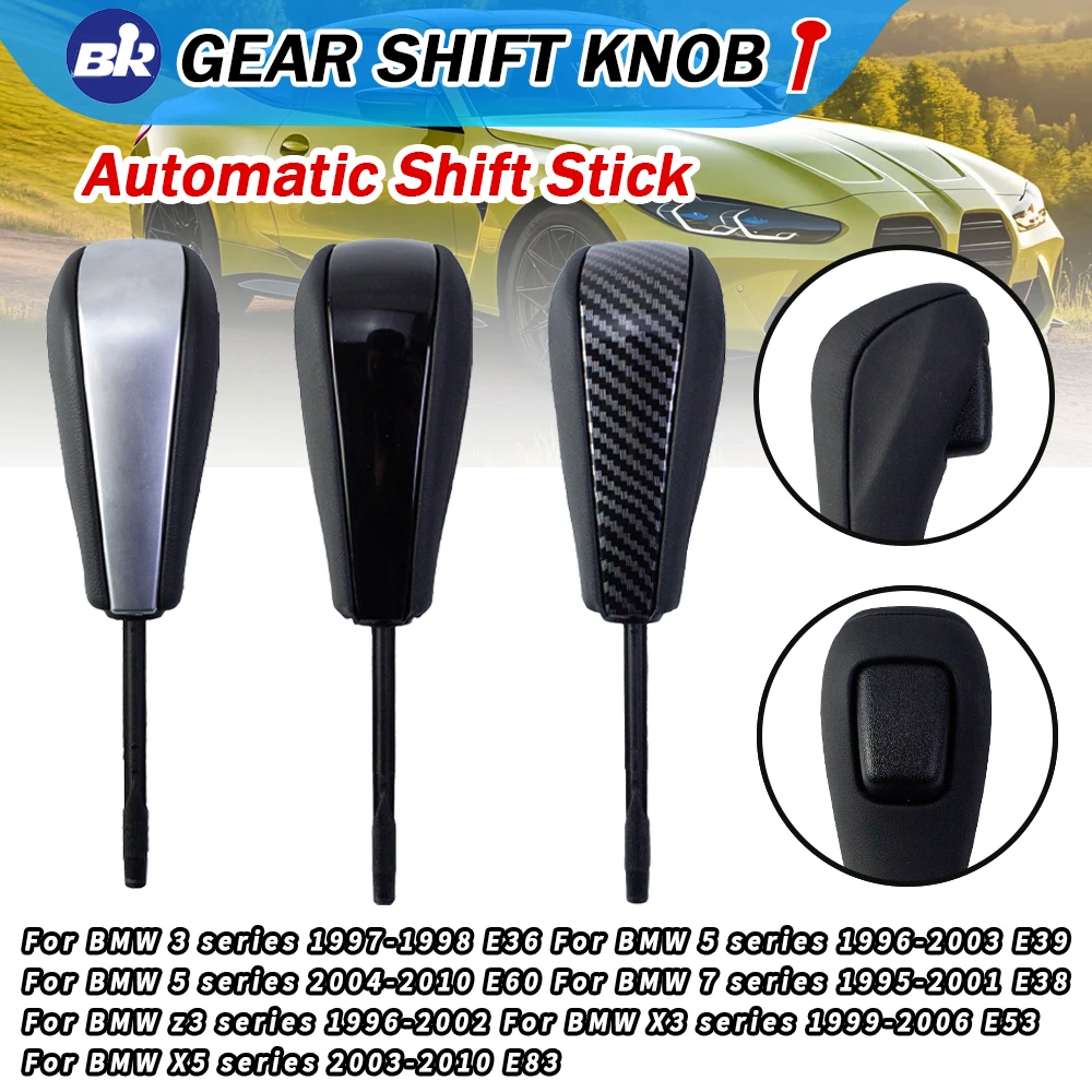 BMW E39 E46 E53 E60 E61 E63 E64 E83 E81 E82 E87 E90 E91 E92 E93 기어 시프트 노브 가죽 시프터 스틱 신제품 자동차 부품