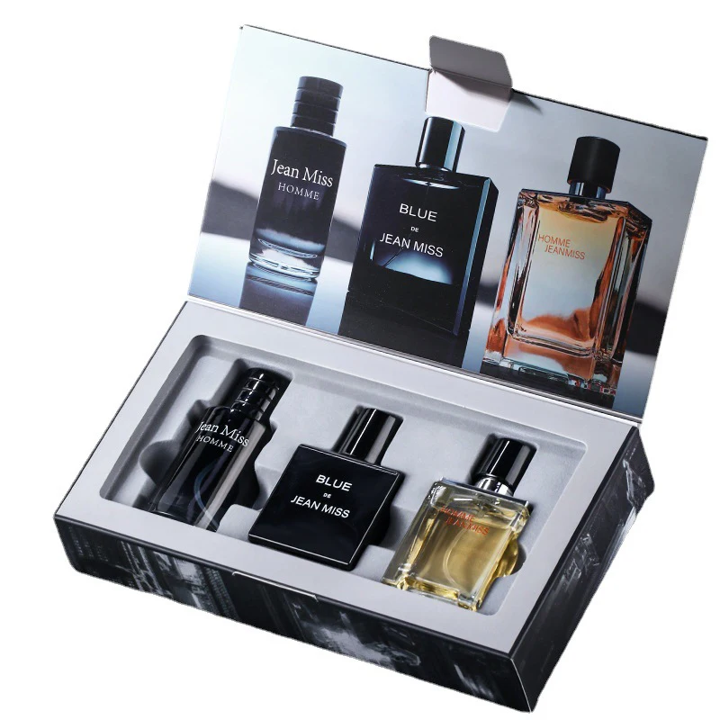 고품질 90ml 남성 향수 Hombre 선물 상자 3pcs 세트 콜로뉴 향기 매혹 남자 향수 Masculinos 지속적인 향수 새로운