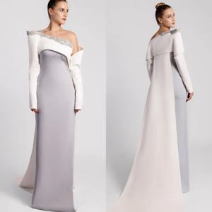 맞춤형 고품질 저지 스팽글 스트레이트 오프 숄더 롱 드레스 맞춤형 행사 복잡한