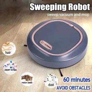 새로운 스마트 청소 로봇 무소음 진공청소기 스윕 걸레 브러쉬 3-in-1 다기능 지능형 자동 진공청소기