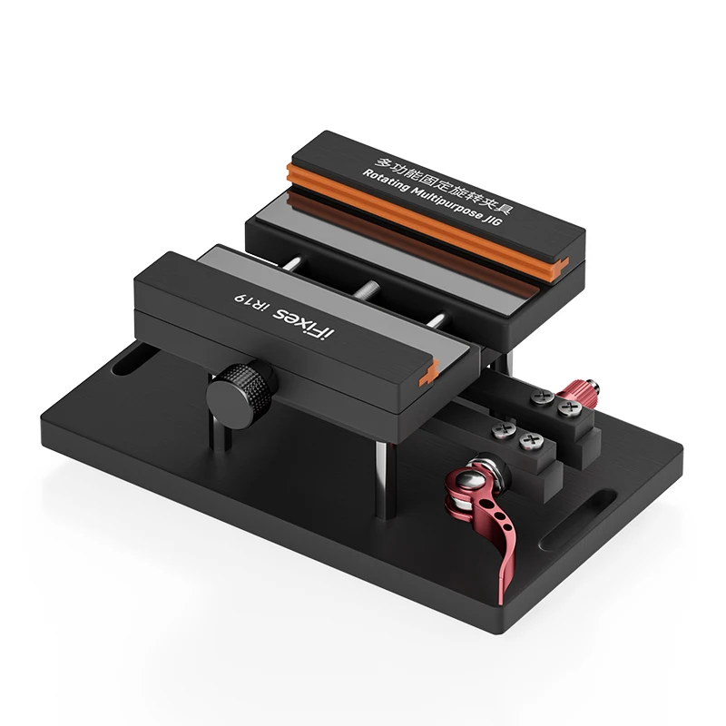 iFixes iR19 미끄럼 방지 360 °   iPhone용 회전 고정 장치 클램프 홀더 2-in-1 Samsung Huawei 뒷면 커버 제거 유리 수리