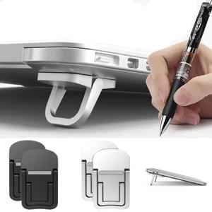 2개 세트 미니 휴대용 노트북 스탠드 접이식 조절 가능한 받침대 10~18인치 노트북 맥북 컴퓨터 키보드 홀더