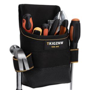 Tkignw 기능성 수납 가방 옥스포드 천 허리팩 하드웨어 수리 도구 포켓 렌치 플라이어 전기공 가정용 벨트