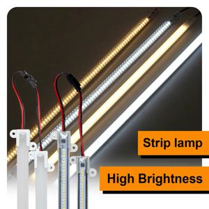 5개 고휘도 경질 LED 스트립 6W 형광 투광 조명 산업용 쇼케이스 디스플레이 조명용 튜브형 스트립 220V 30-60cm