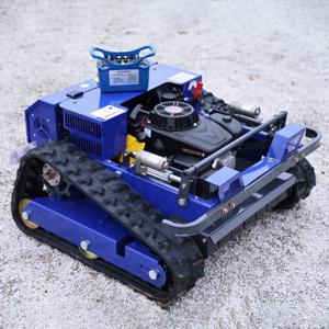 맞춤형 전지형 트랙 원격 제어 잔디깎이, 과수원 정리 및 제초용 휘발유/전기 잔디깎이