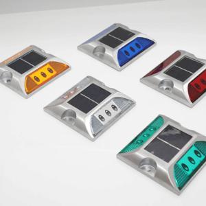 휴대용 주조 알루미늄 태양광 도로 못, 고속도로 지면 가로등, 정원등, 플래시 라이트, 반사 경고등