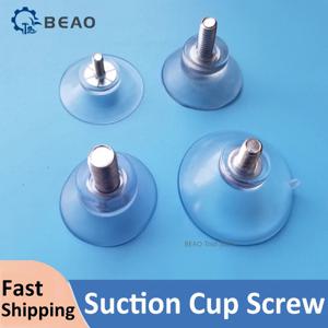 M6 M8 투명 흡착컵 나사형 미끄럼 방지 발패드 티 테이블 가구 유리 고정 흡착컵