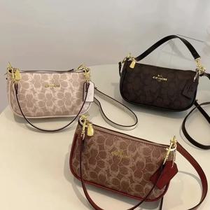 2025년 신상 여성 핸드백, 패셔너블한 프린트 숄더백, 클래식 패턴 다기능 크로스백, 디자이너 크로스백