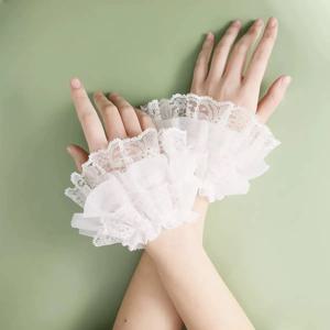 로리타 레이스 가짜 커프스 팔 슬리브 패션 사계절 한국식 버블 손목 슬리브 장식용 장갑