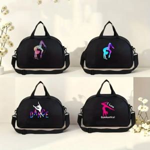 스타일리시하고 다용도로 활용 가능한 발레 프린트가 있는 백투스쿨 스포츠 토트백, 조절 가능한 어깨끈이 있어 완벽하게 활용 가능합니다.