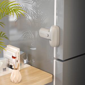 EUDEMON 어린이 안전 냉장고 잠금 장치 단일 도어 냉장고 도어 스톱퍼 아기 보호 어린이 안전 관리 냉동고 잠금 장치