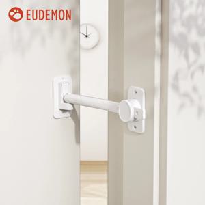 EUDEMON 어린이 방지 손가락 핀치 가드 아기 도어 스토퍼 도어 래치, 조절 가능한 도어 레버 핸들 잠금, 애완 동물 쉬운 출입 고양이