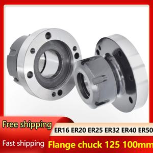 카트리지 ER16 ER20 ER50 ER25 ER32 ER40 125mm 80mm 100mm 미니 플랜지 CNC 밀링 선반 도구 용 4 축 콜렛 고정 장치 척
