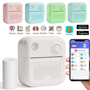 Dolewa D3 휴대용 프린터 감열지 스티커 용지 미니 프린터 라벨 메이커 프린터 오류 인쇄 사진 인쇄