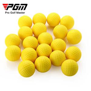 10Pcs 노란색 PU 폼 골프 공 스폰지 탄성 실내 실외 연습 훈련