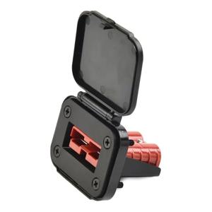 앤더슨 플러그 커넥터 용 1pcs 50A 케이블 커넥터 플러그 캐러밴 캠핑카 보트 트럭 용 플러시 마운트 브래킷 패널 커버