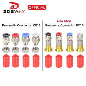 3D 프린터 부품 필라멘트 건조기 상자 2.5x4mm PTFE 튜브 DIY 건조 상자 PC4-M6 PLA ABS 필라멘트 용 너트가있는 공압 커넥터