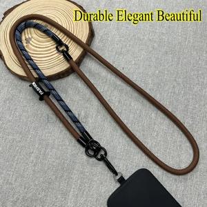 2025 패션 전화 매는 밧줄 120CM 조정 가능한 크로스 바디 스트랩 목 코드 분리형 손목 손 USB 케이스 커버 어깨 체인 로프