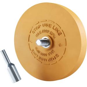 데칼 제거 지우개 휠, 핀스트라이프 비닐 테이프 스티커 접착제 제거 휠 (드릴용 고무 지우개 제거 도구)