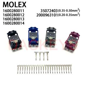 1세트 1600280011 1600280012 1600280013 1600280014 MOLEX 32웨이 회로 stAK50h 하이브리드 리셉터클 커넥터
