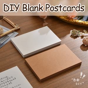 50/100개 두꺼운 무지 하드 카드 - 무지 공예 카드 DIY 아트 카드 플래시 카드 DIY 드로잉/플래시 카드/호스트 노트용