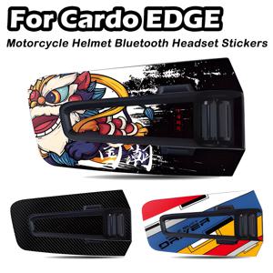 카르도 엣지 오토바이 헬멧 블루투스 헤드셋 장식 스티커 이어폰 헤드폰 보호 데칼 액세서리