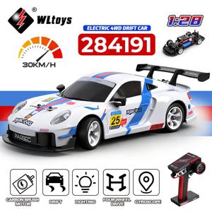 WLtoys 284191 284019-A 업그레이드 자이로 1/28 RC 드리프트 카 4WD 고속 무선 조종 모델 2.4G 드리프트 레이싱 차량 미니 선물