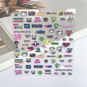 미니 Y2K PVC 스파이시 걸 헬로키티 포스터 상품 스티커 네일 아트 DIY 폰 케이스 컵 키보드 캡 귀여운 스티커 생일 선물