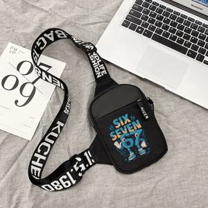 67 SIX SEVEN 스틸 에이 브레인로트 크로스바디 백 소형 숄더백 대용량 체스트 팩 숄더백 사이클링 여행용 폰백