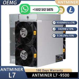 JY 최고의 거래! 5개 구매 시 3개 무료 제공 Antminer L7 9050Mh/s 3260W Doge Coin & Litecoin LTC Coinr Scrypt 알고리즘(PSU 포함).