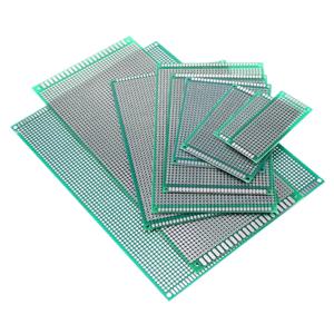 양면 프로토타입 PCB 주석 도금 범용 보드, 실험 플레이트 회로 홀 빵 보드, 2.54mm 그리드 유리 섬유, 7x9, 7x9cm